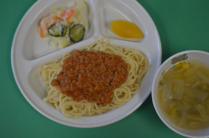 ４日給食